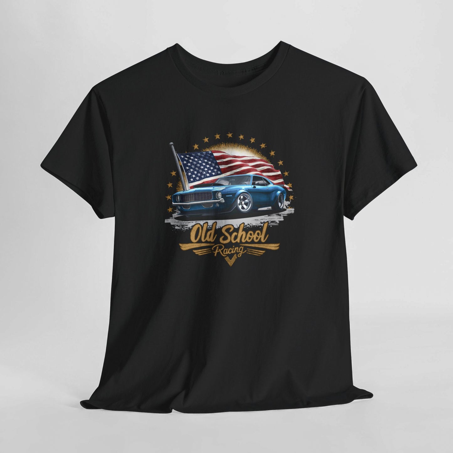 Classic American Muscle Car T-Shirt, Old School Racing. Creating a vintage retro designed shirt for car lovers of all ages!