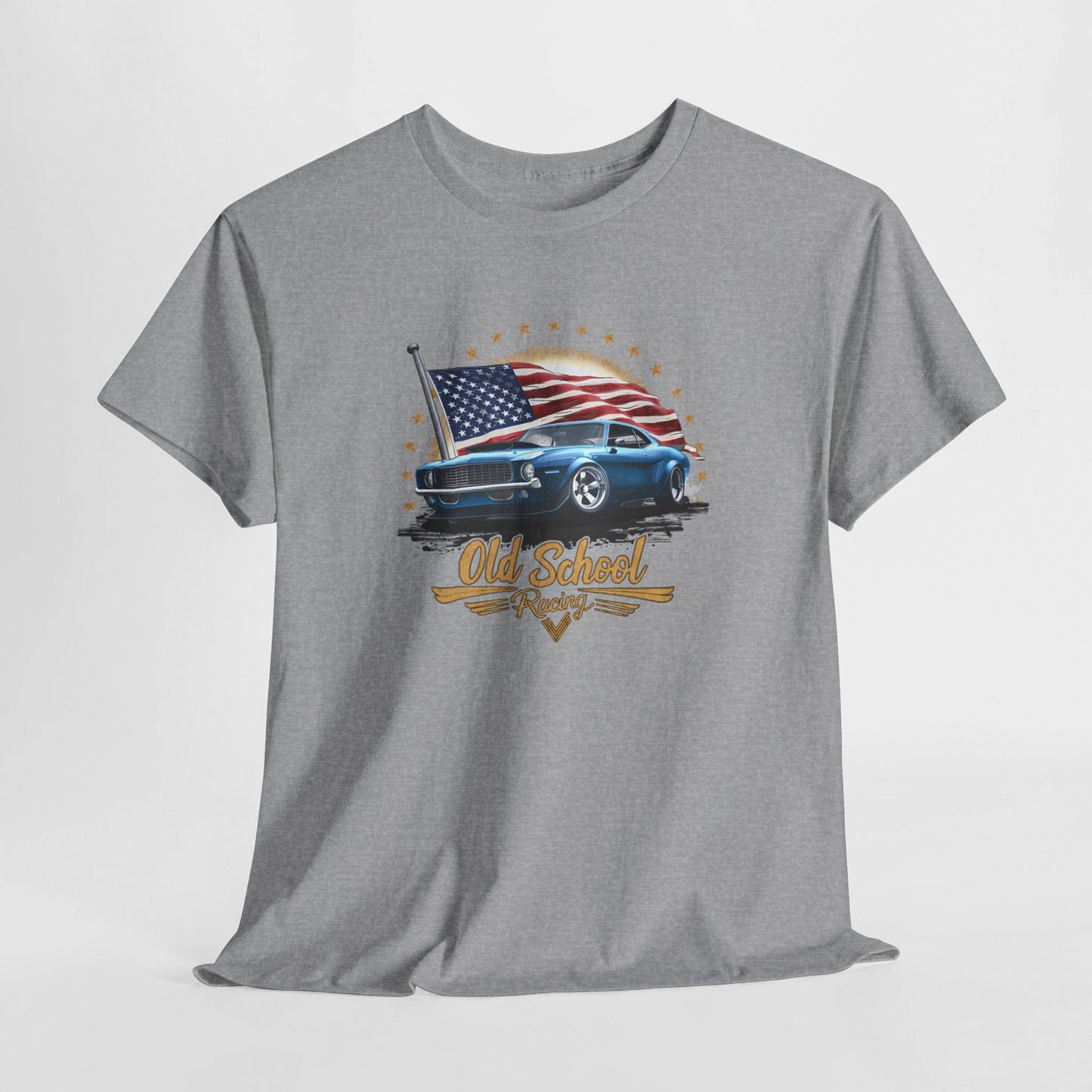 Classic American Muscle Car T-Shirt, Old School Racing. Creating a vintage retro designed shirt for car lovers of all ages!