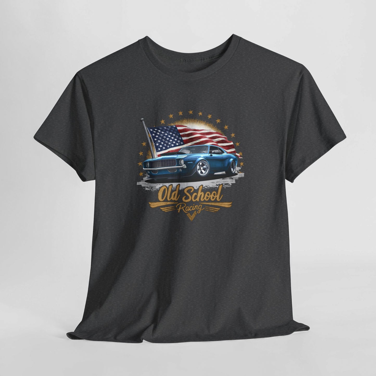 Classic American Muscle Car T-Shirt, Old School Racing. Creating a vintage retro designed shirt for car lovers of all ages!
