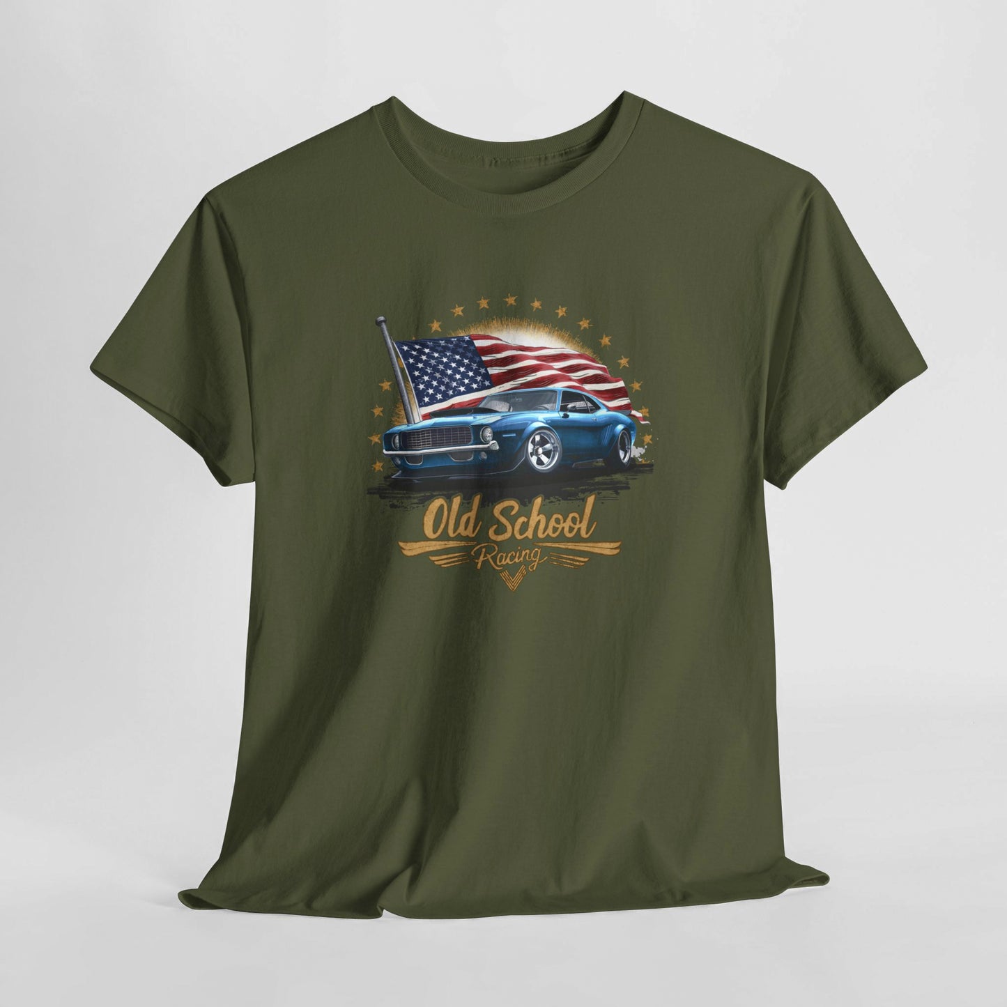 Classic American Muscle Car T-Shirt, Old School Racing. Creating a vintage retro designed shirt for car lovers of all ages!