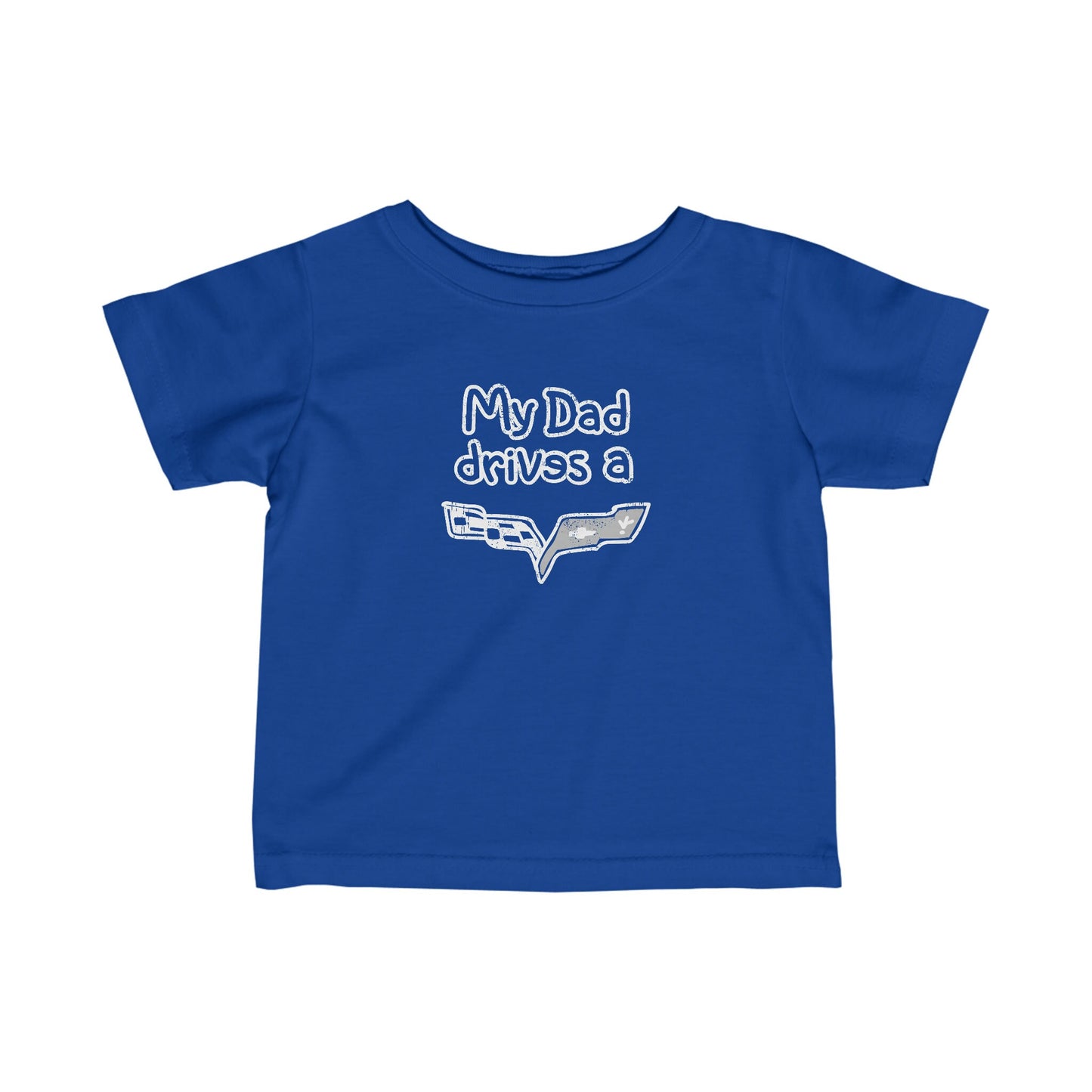 My Dad Drives A Corvette, Cute Infant Gift, Gift for Him, Car enthusiast gift, Corvette Shirt, Quoted Shirt, Corvette lover, Chevy Shirt