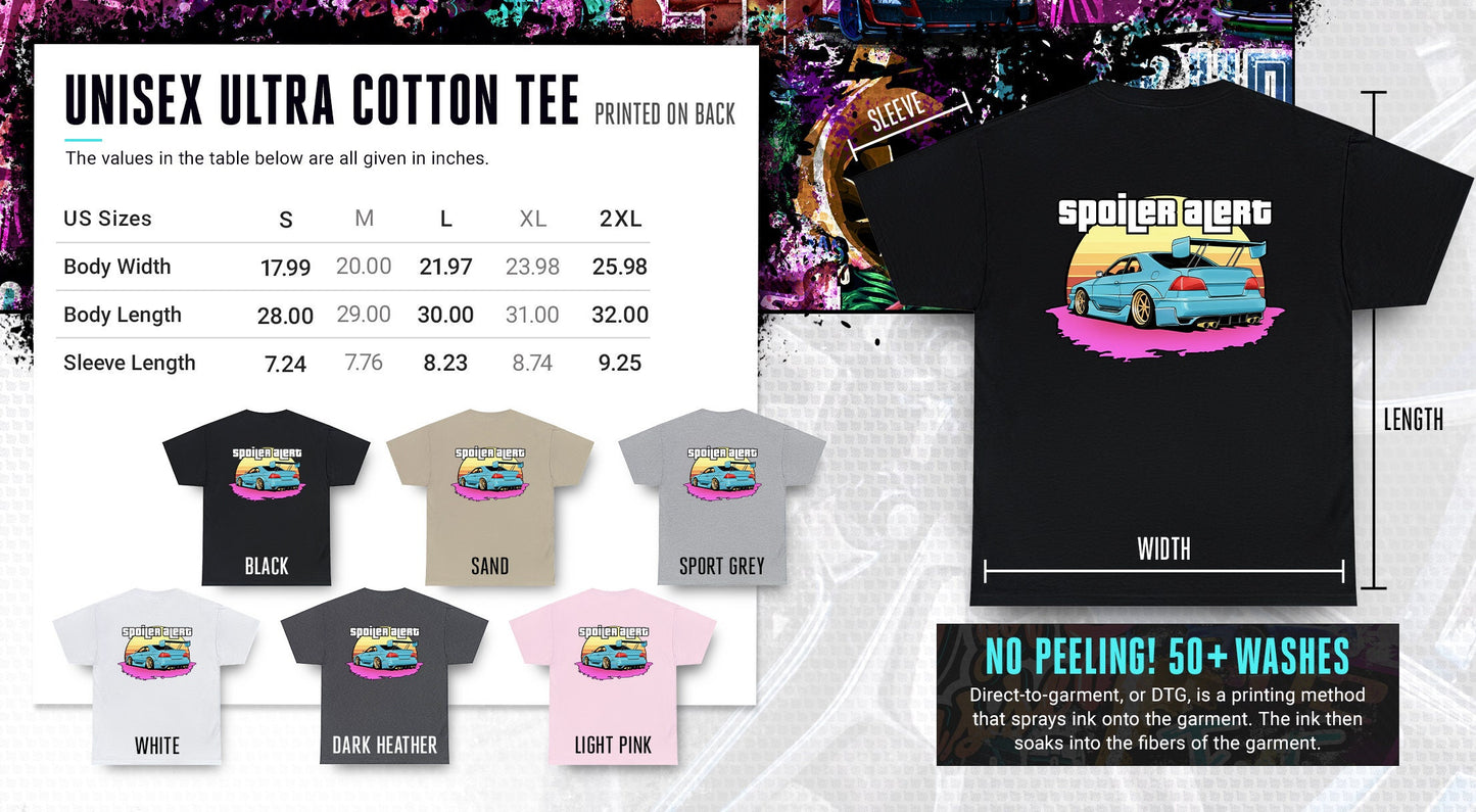 Spoiler Alert JDM Car T-Shirt.