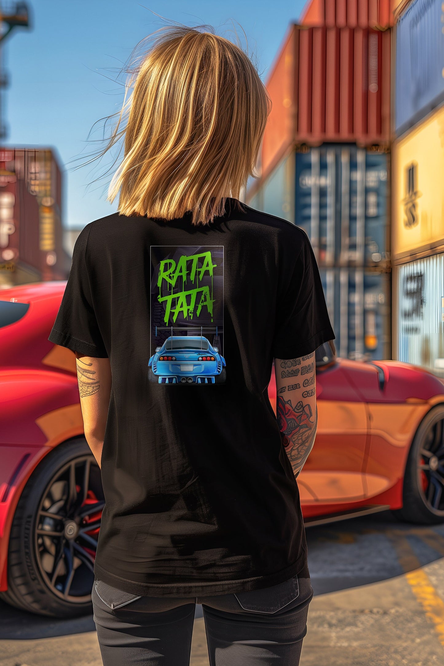 JDM Car Shirt with a Toyota Supra, Ratatata!