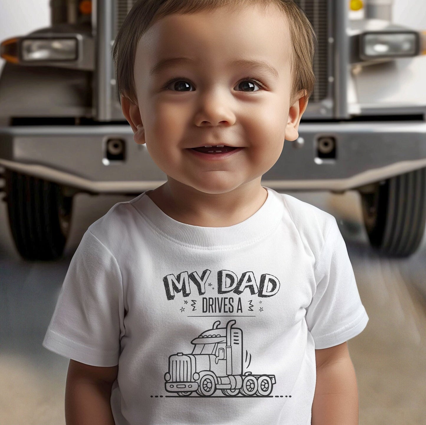 My Dad Drives a Semi Truck T-Shirt